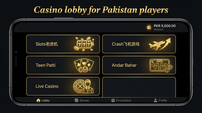 Lobby view of zt777 for Pakistan users - 4